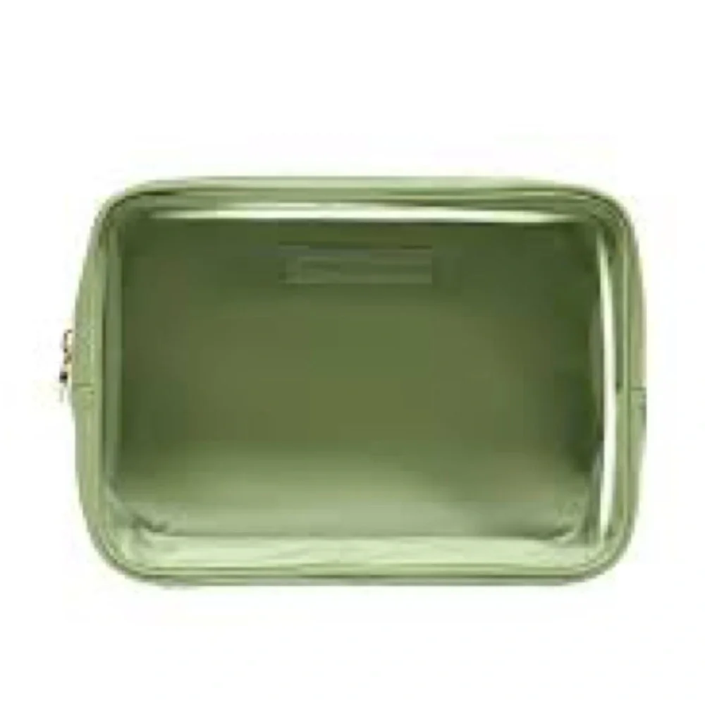 Stoney clover lane large clear pouch organizer pesto green nwt
